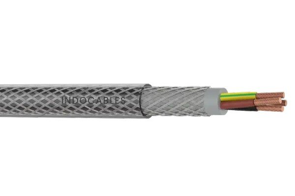 CC-15 Multicore flexible screened cable · Class 5 copper Galvanised steel braid (standalone)