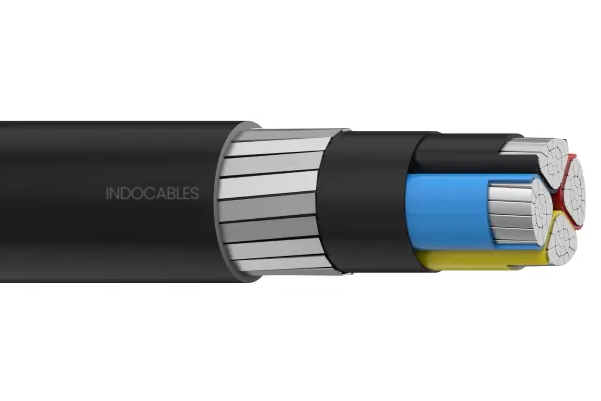 LV-12 4 Core Flat Strip Armoured Aluminium Cable