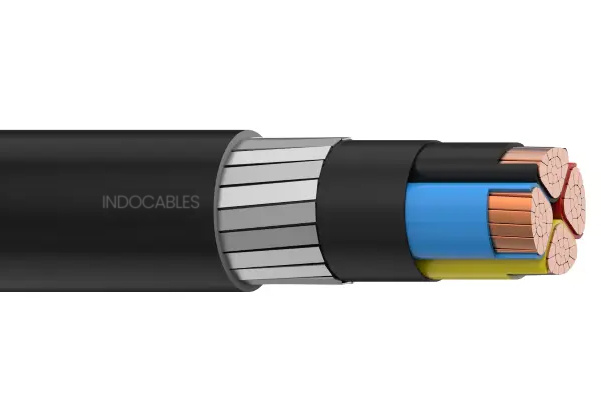 LV-15 4 Core Flat Strip Armoured Copper Cable