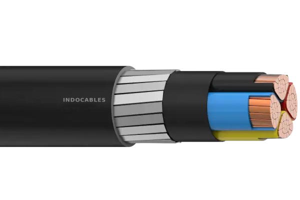 LV-28 2 Core Steel Flat Strip Armoured Aluminium Cable