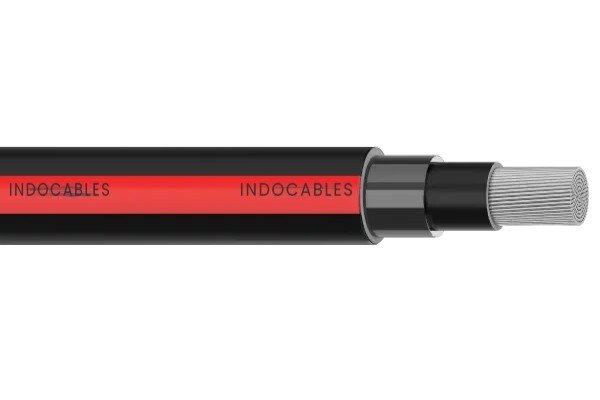 RE-6 Stranded AL conductor, Cross linked halogen free flame retardant insulation, Anti-Termite Jacket & PVC sheath 1500 V DC cable